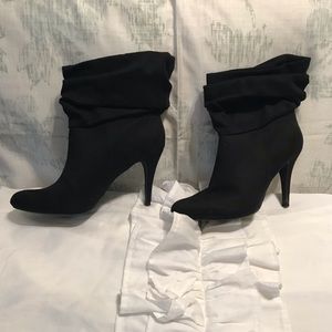 Stiletto slouch booties